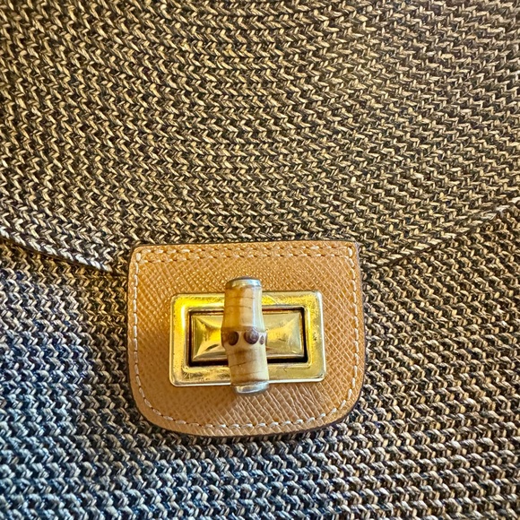 Eric Javits Bag | Taupe Woven Bamboo Accents | Gently Used - Like New Condition! - Picture 10 of 16